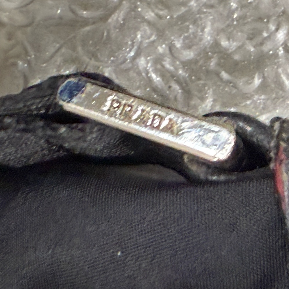 Prada Enameled Metal Triangle Messenger Bag - Picture 8 of 16